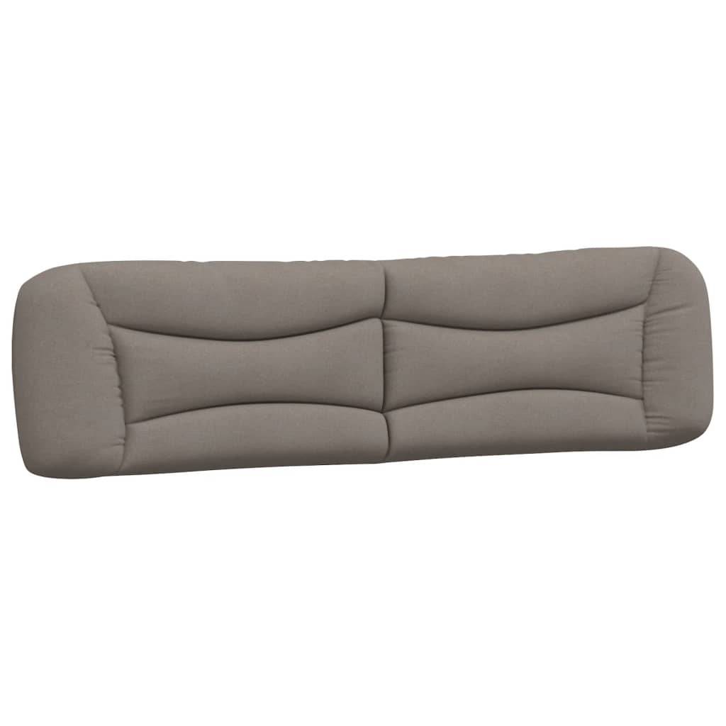 vidaXL Kopfteil-Kissen "Hvar" Taupe 200 cm Stoff