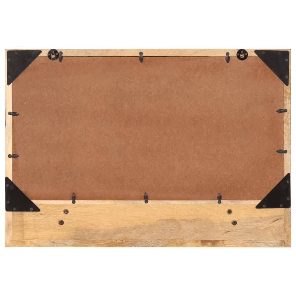vidaXL Spiegel mit Ablage 80x8x55 cm Glas und Massivholz Mango