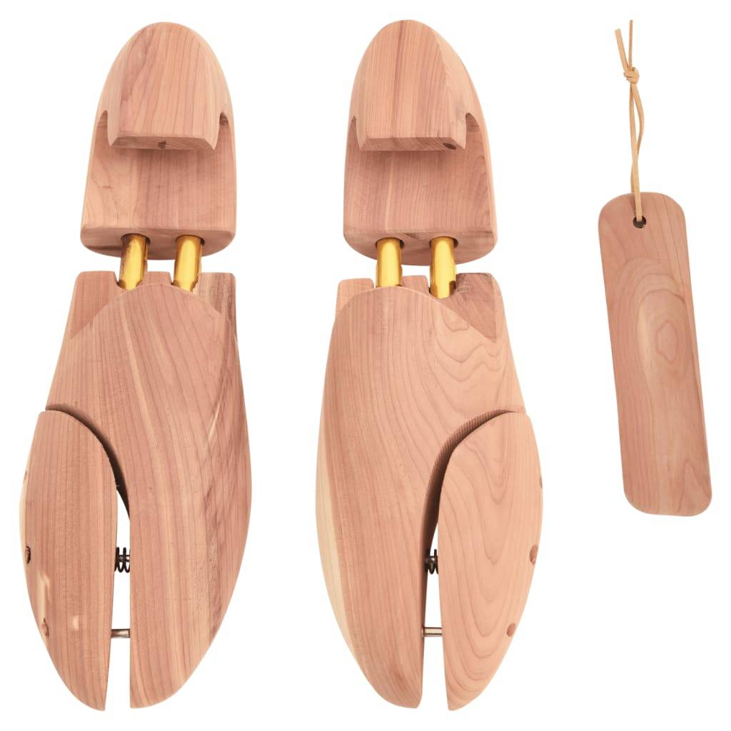 vidaXL Schuhspanner mit Schuhlöffel EU 40-41 Massivholz Zeder