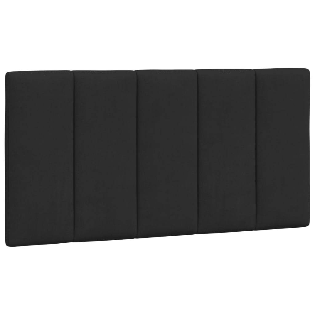 vidaXL Bett mit Matratze "Hanko" Schwarz 100x200 cm Samt