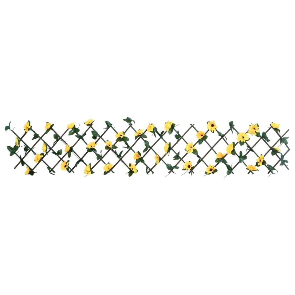 vidaXL Rankgitter mit Künstlichem Efeu 5 Stk. Erweiterbar 180x20 cm