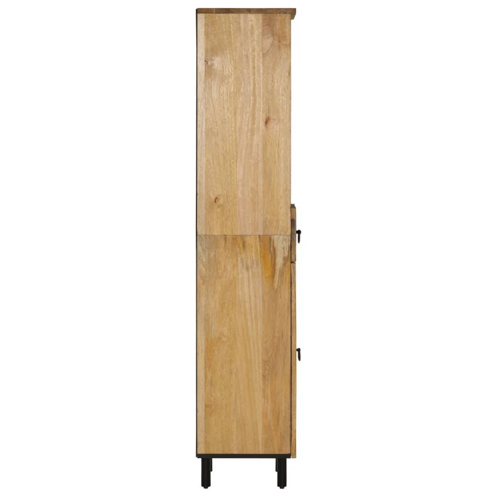 vidaXL Badschrank 38x33x160 cm Massivholz Mango