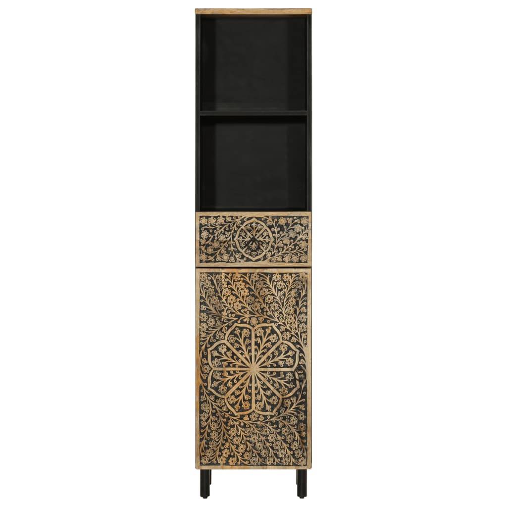 vidaXL Badschrank 38x33x160 cm Massivholz Mango