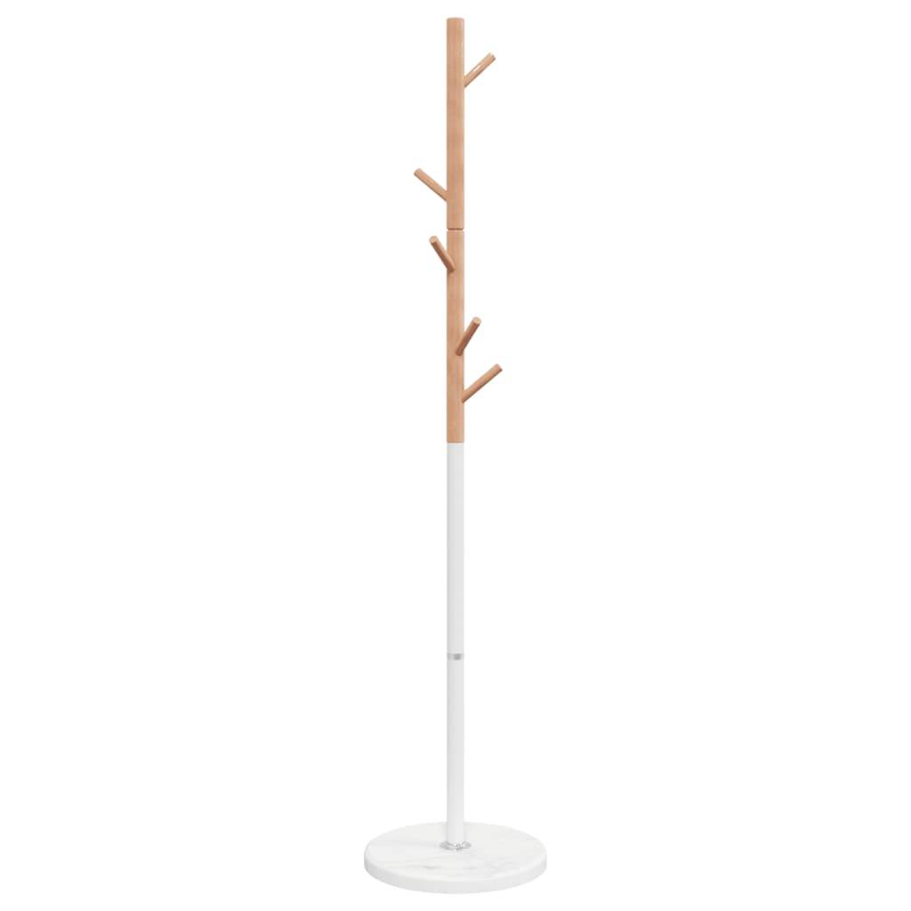 vidaXL Garderobenständer Weiß 172 cm Pulverbeschichtetes Eisen