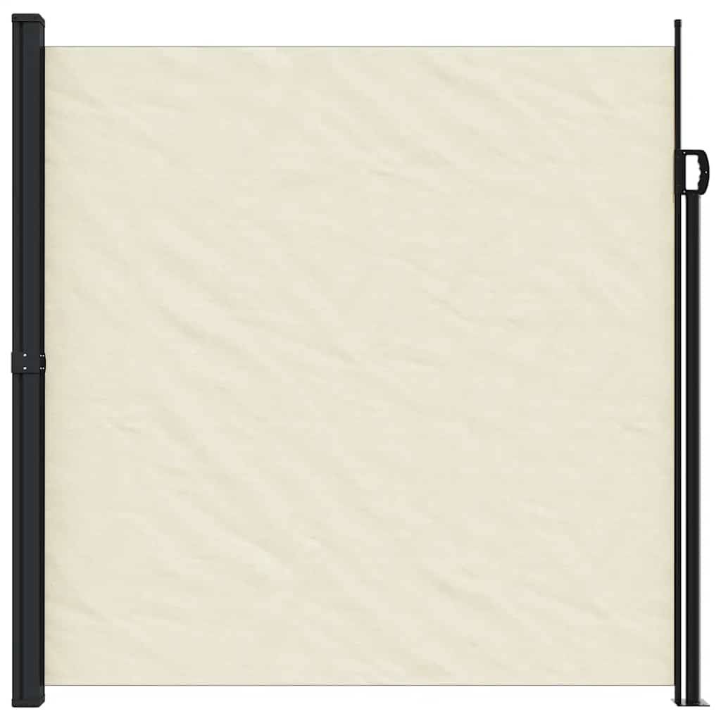 vidaXL Seitenmarkise Ausziehbar Creme 200x600 cm