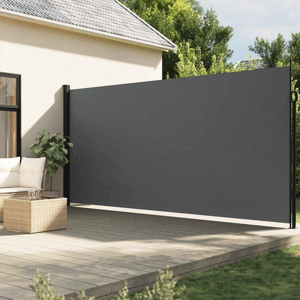 vidaXL Seitenmarkise Ausziehbar Anthrazit 200x500 cm