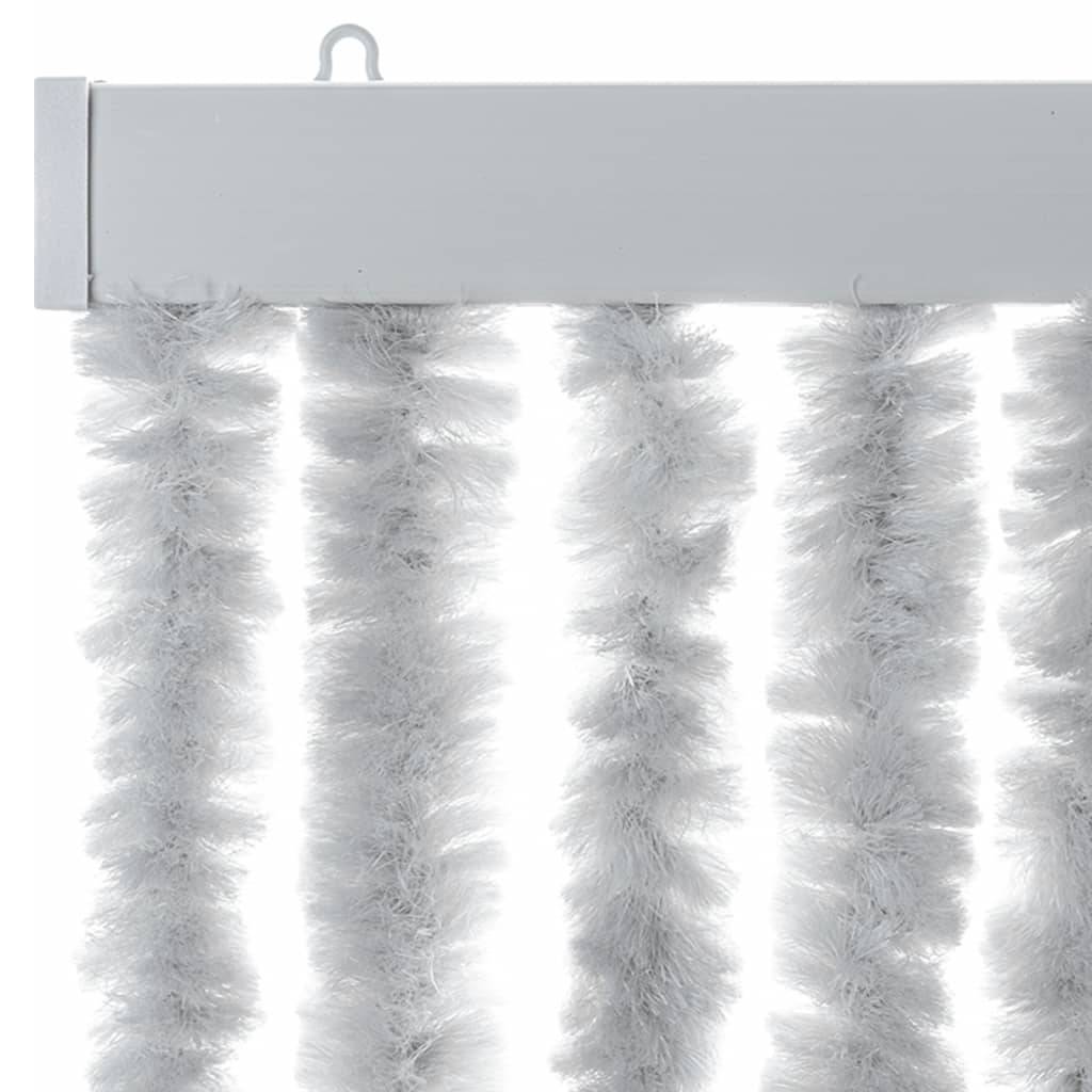 vidaXL Fliegenvorhang Grau 118x220 cm Chenille