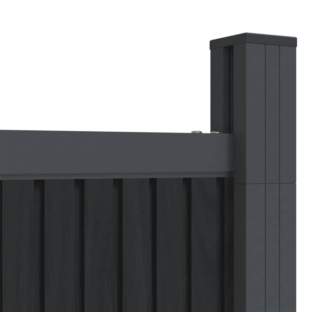 vidaXL Zaunelement Grau 173x186 cm WPC
