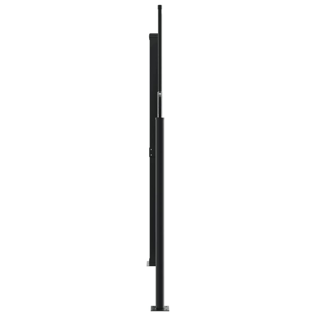 vidaXL Seitenmarkise Ausziehbar Braun 180x1200 cm