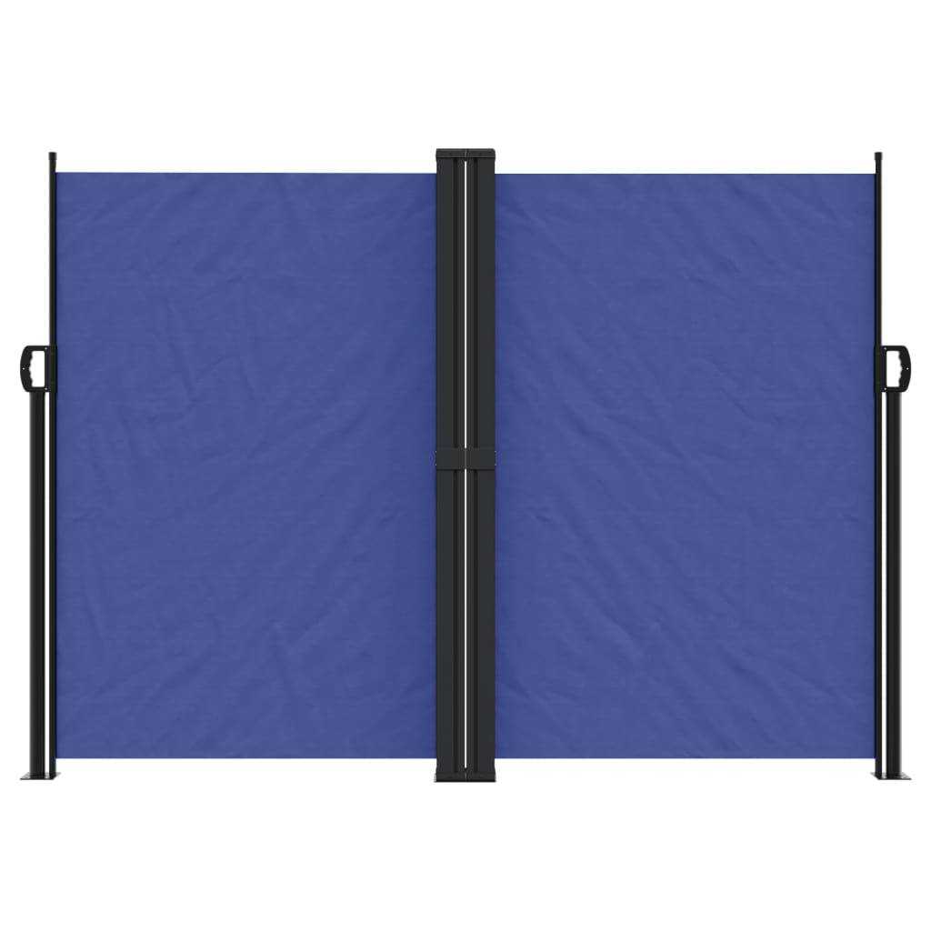 vidaXL Seitenmarkise Ausziehbar Blau 180x600 cm