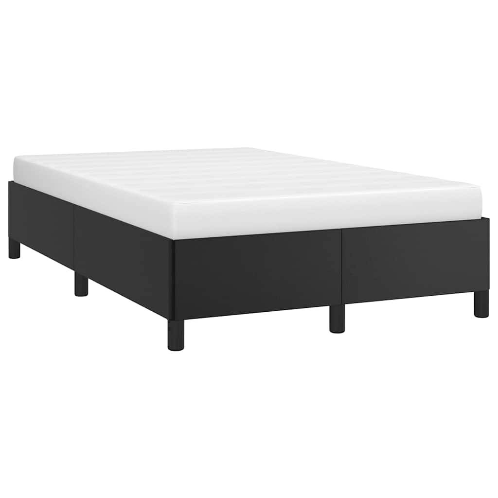 vidaXL Bettgestell ohne Matratze Schwarz 120x190 cm Kunstleder