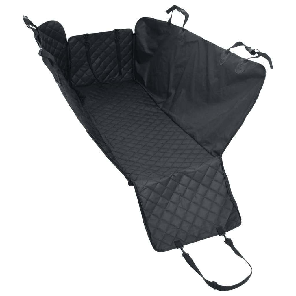 vidaXL Hunde-Autositzbezug Schwarz 137x46x50 cm