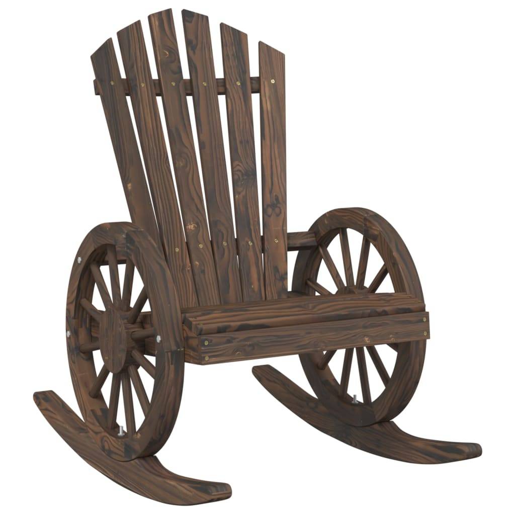 vidaXL Adirondack-Schaukelstühle 2 Stk. Massivholz Tanne