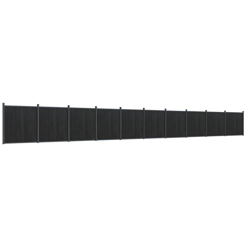 vidaXL Zaunelement Grau 1737x186 cm WPC