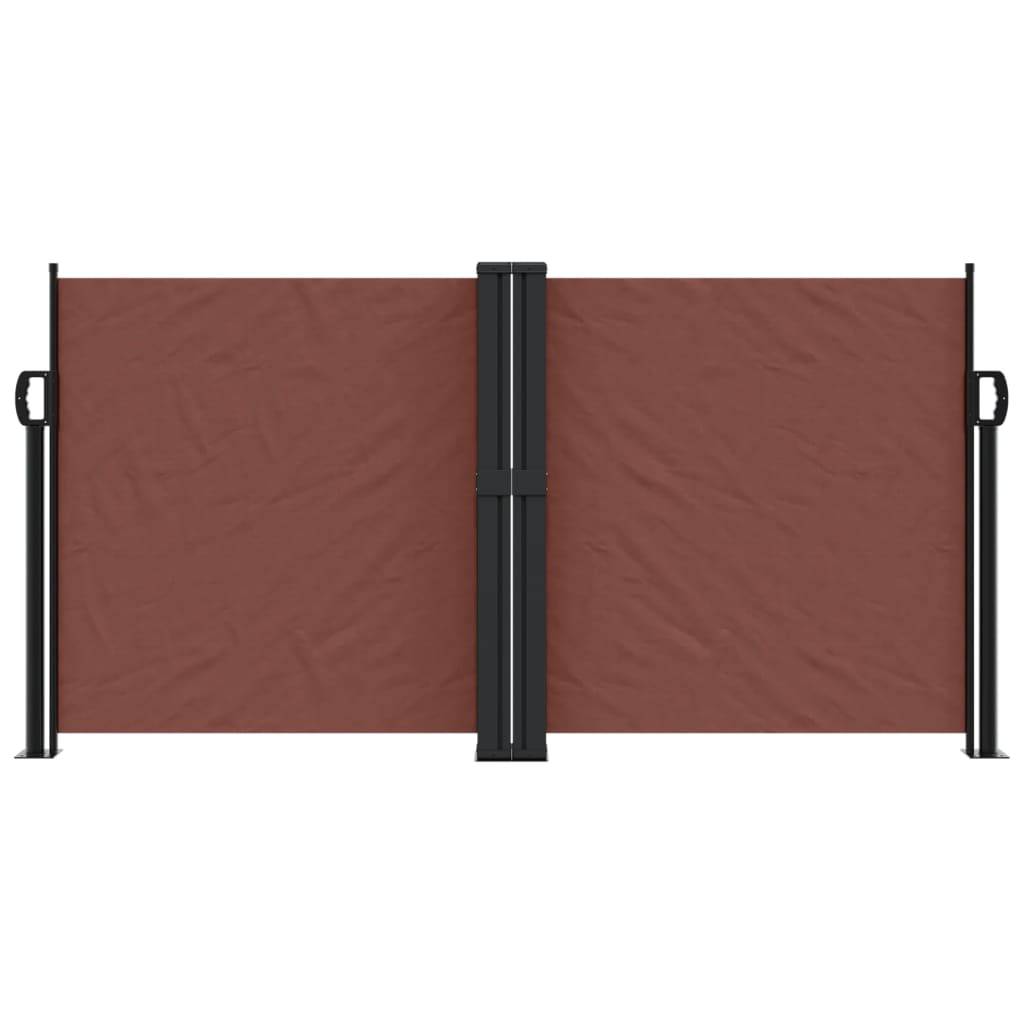 vidaXL Seitenmarkise Ausziehbar Braun 120x600 cm