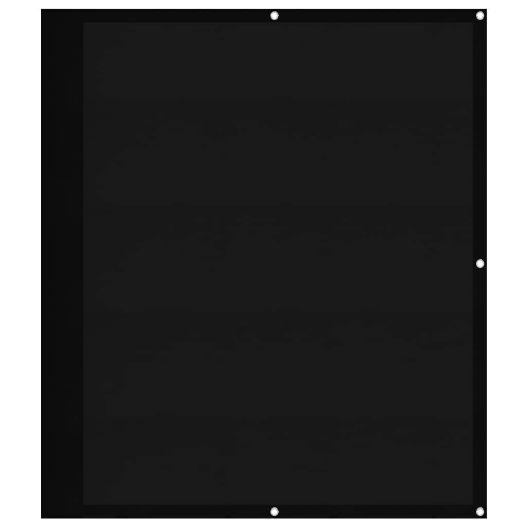 vidaXL Balkon-Sichtschutz Schwarz 120x1000 cm 100 % Polyester-Oxford