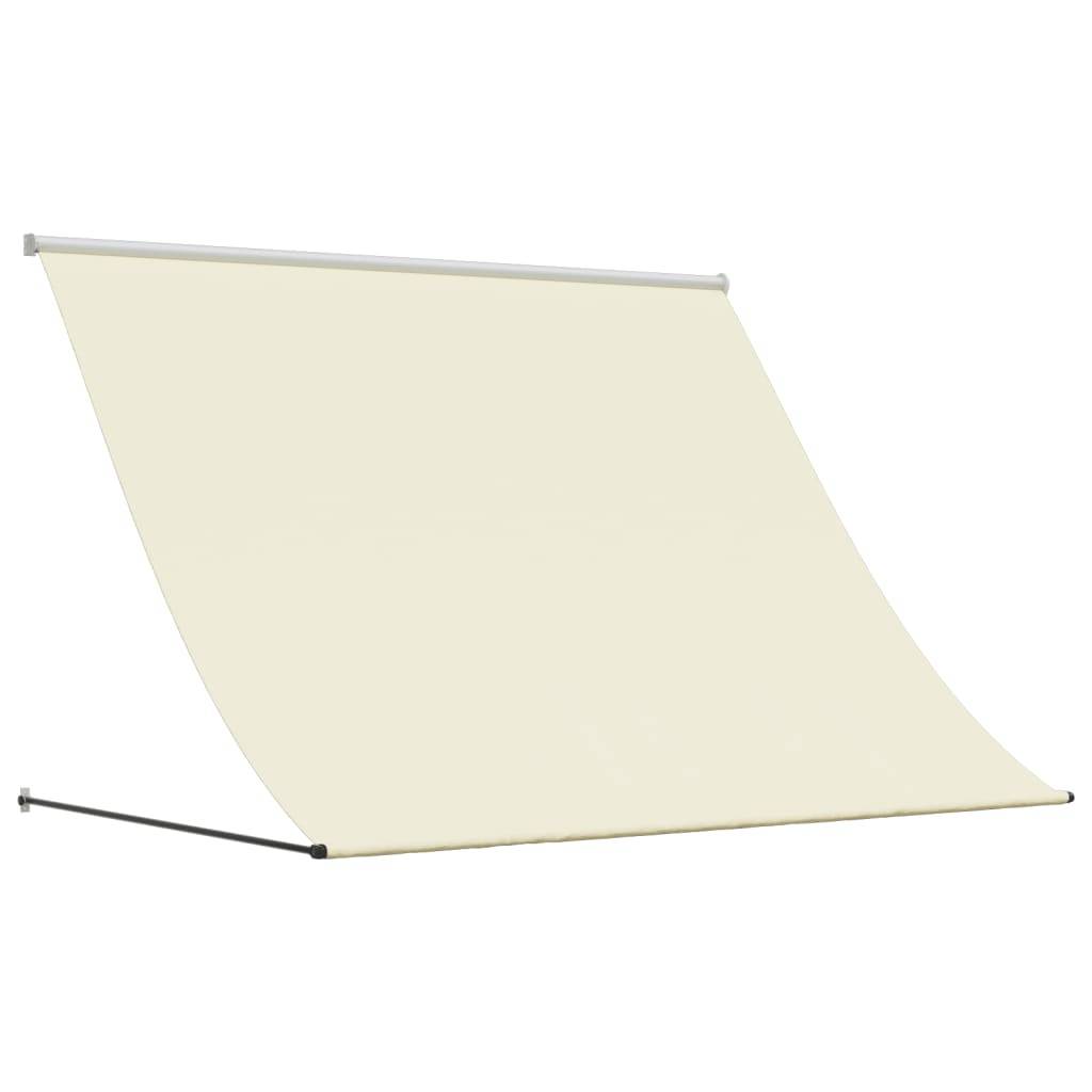 vidaXL Markise Einziehbar Creme 250x150 cm Stoff und Stahl