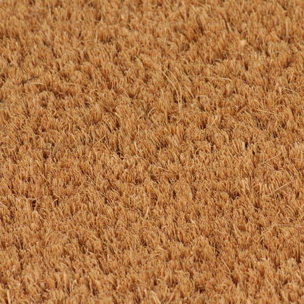 vidaXL Fußmatte Natur 50x80 cm Kokosfaser Getuftet