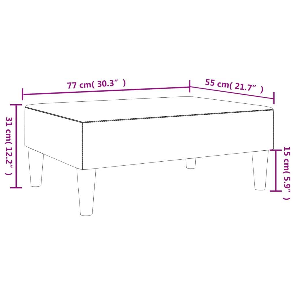 vidaXL Fußhocker Blau 77x55x31 cm Samt