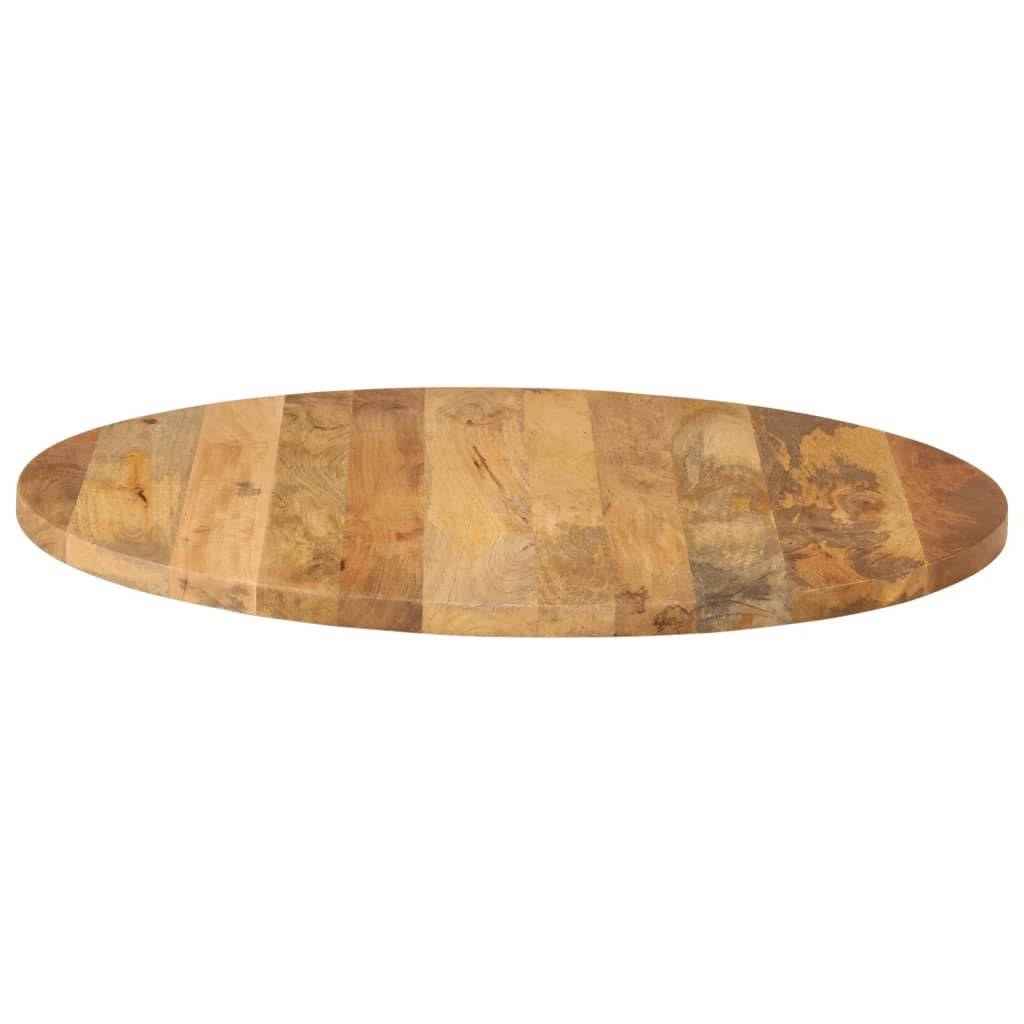 vidaXL Tischplatte Ø 80x2,5 cm Rund Massivholz Mango