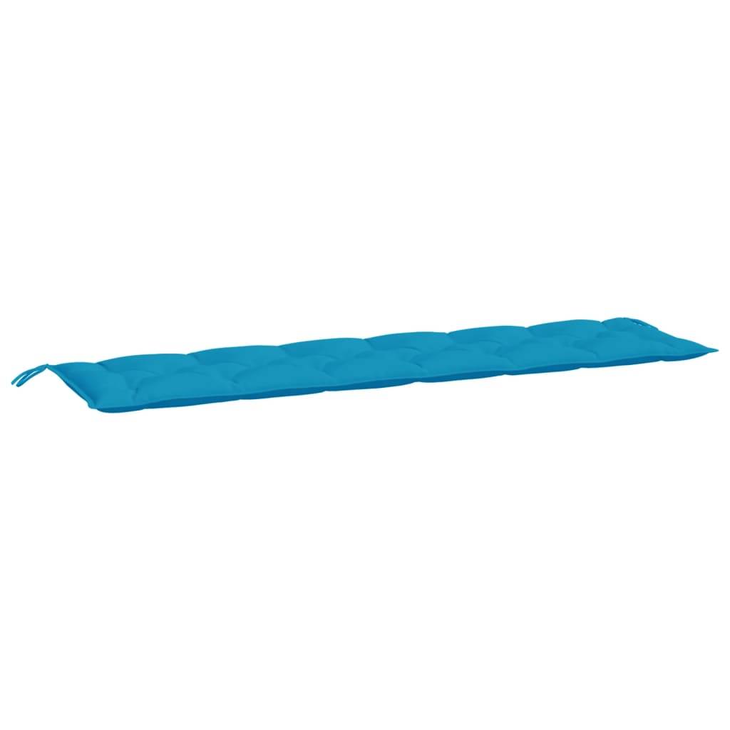 vidaXL Gartenbank-Auflagen 2 Stk. Hellblau 200x50x7 cm Oxford-Gewebe