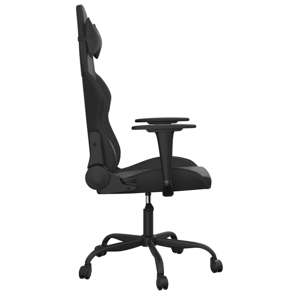vidaXL Gaming-Stuhl Schwarz Kunstleder