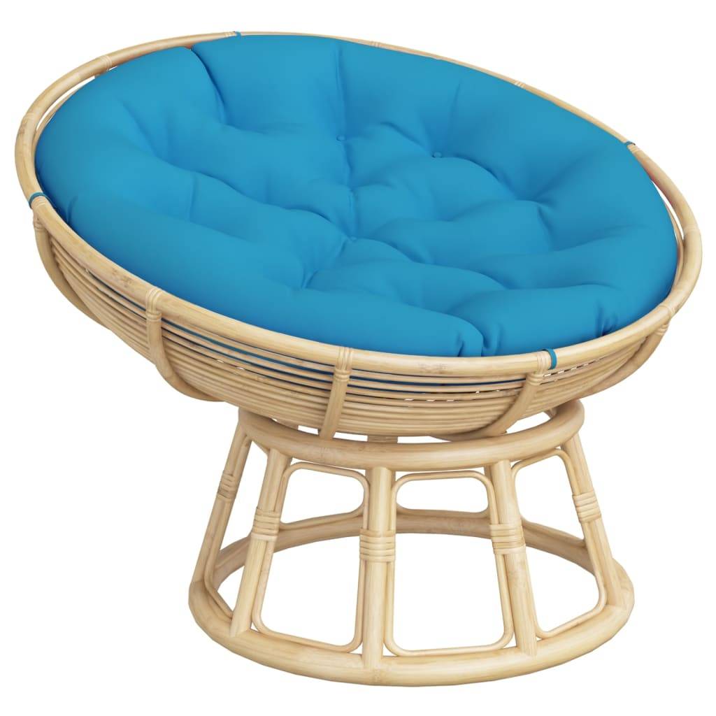 vidaXL Kissen Rund Hellblau Ø 100x11 cm Oxford-Gewebe