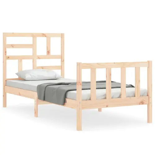 vidaXL Massivholzbett ohne Matratze 100x200 cm Kiefernholz vidaXL Massivholzbett ohne Matratze 100x200 cm Kiefernholz