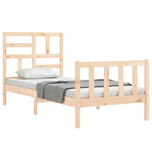 vidaXL Massivholzbett ohne Matratze 100x200 cm Kiefernholz vidaXL Massivholzbett ohne Matratze 100x200 cm Kiefernholz