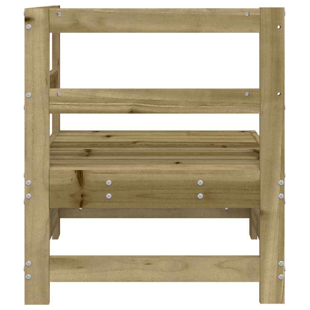 vidaXL Garten-Ecksofa Imprägniertes Kiefernholz