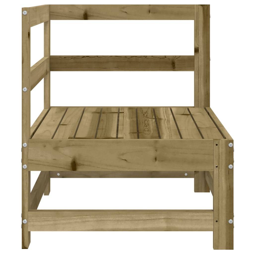 vidaXL Garten-Ecksofa Imprägniertes Kiefernholz