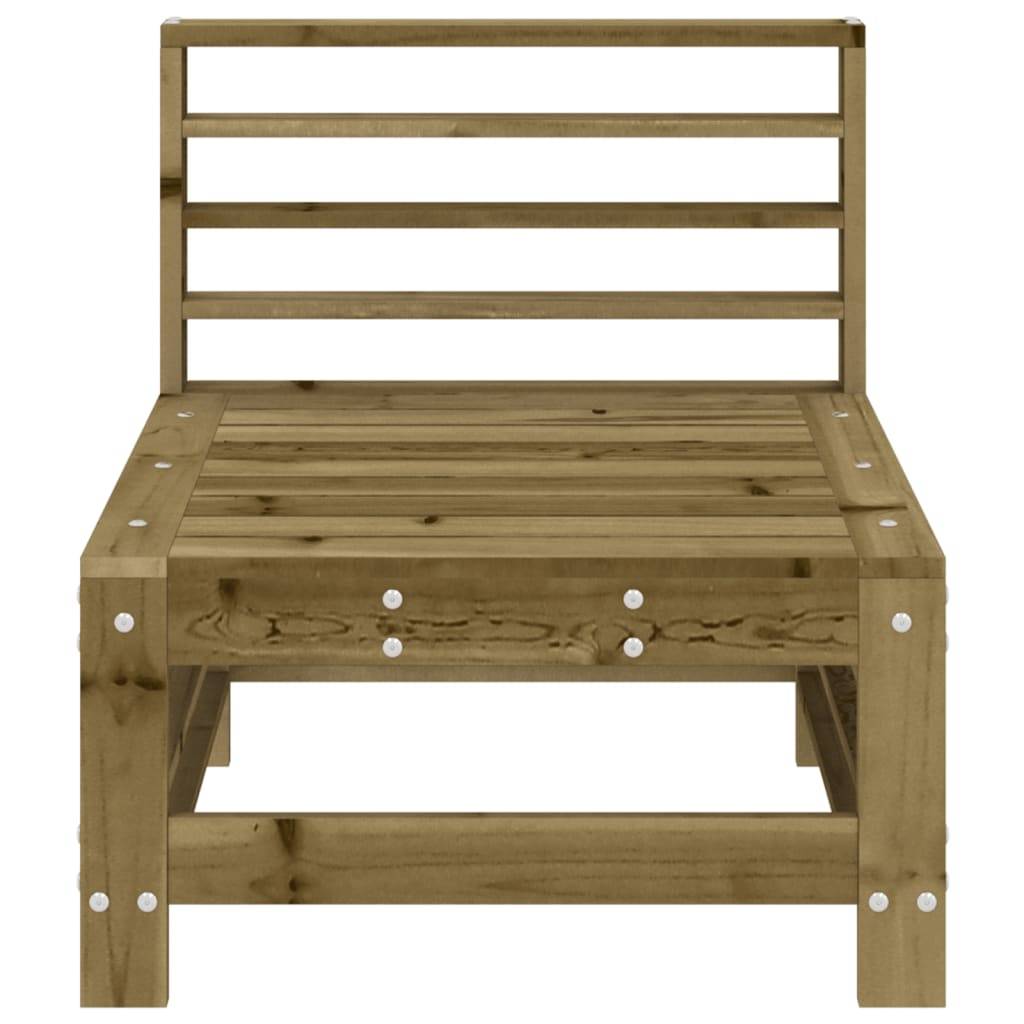 vidaXL Garten-Mittelsofa Kiefernholz Imprägniert