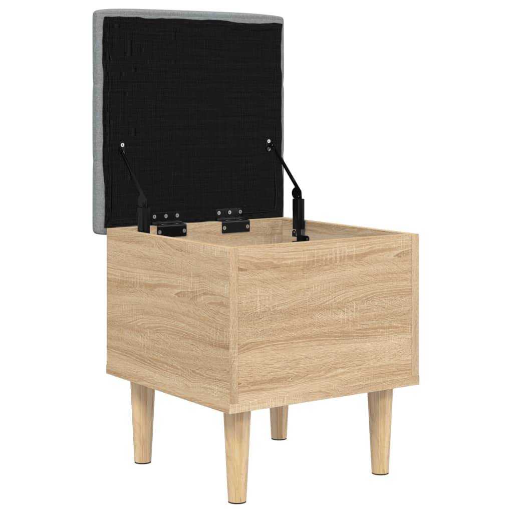vidaXL Sitzbank mit Stauraum Sonoma-Eiche 42x42x46 cm Holzwerkstoff