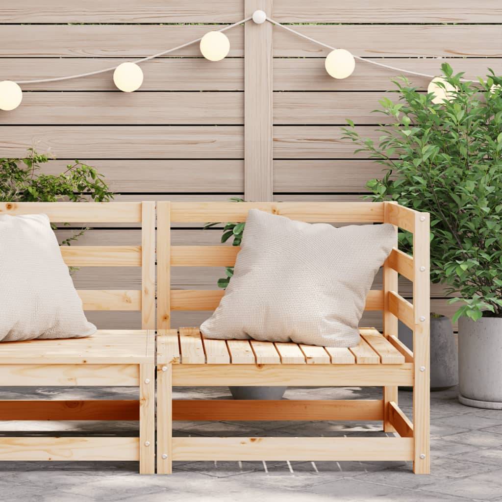 vidaXL Garten-Ecksofa 70x70x67 cm Massivholz Kiefer