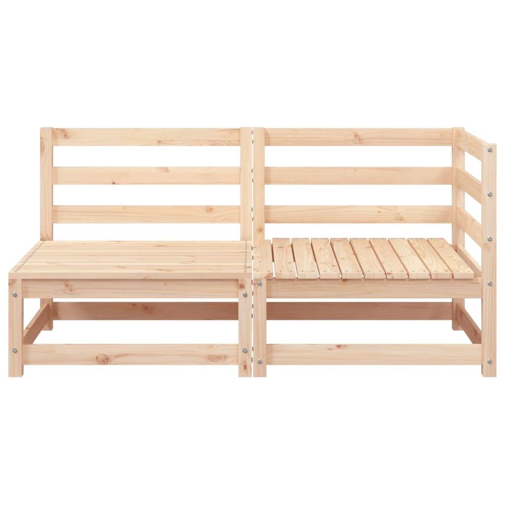 vidaXL Gartensofa 2-Sitzer Massivholz Kiefer