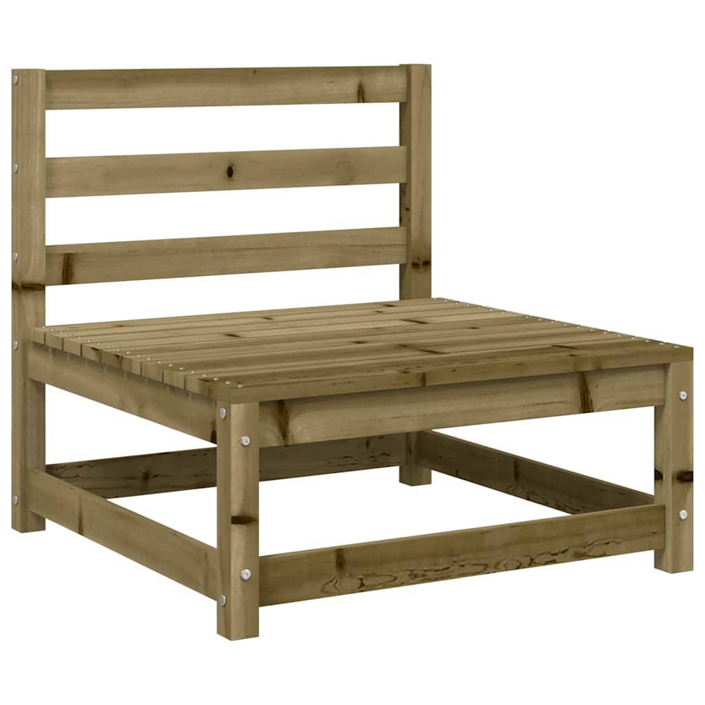 vidaXL Gartensofa ohne Armlehnen mit Kissen Kiefernholz Imprägniert