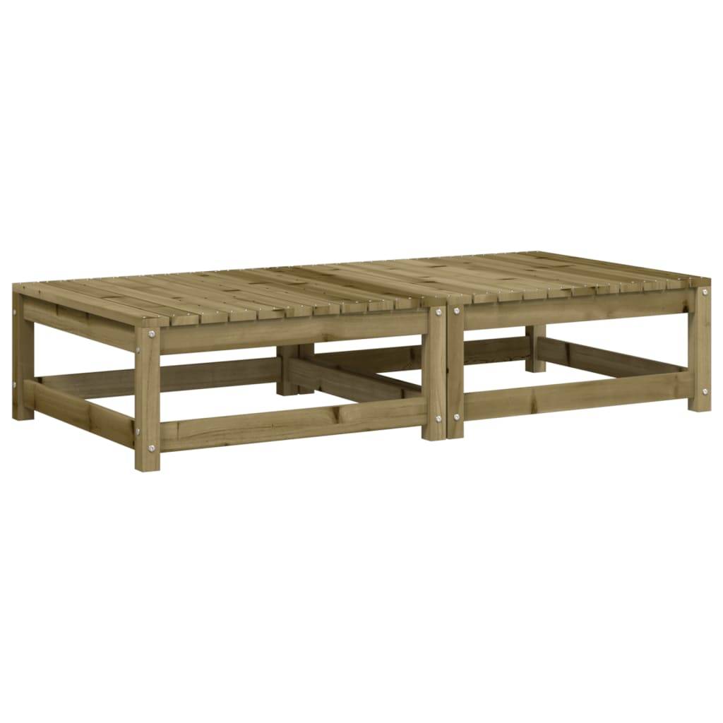 vidaXL Gartenhocker mit Kissen 2 Stk. Kiefernholz Imprägniert