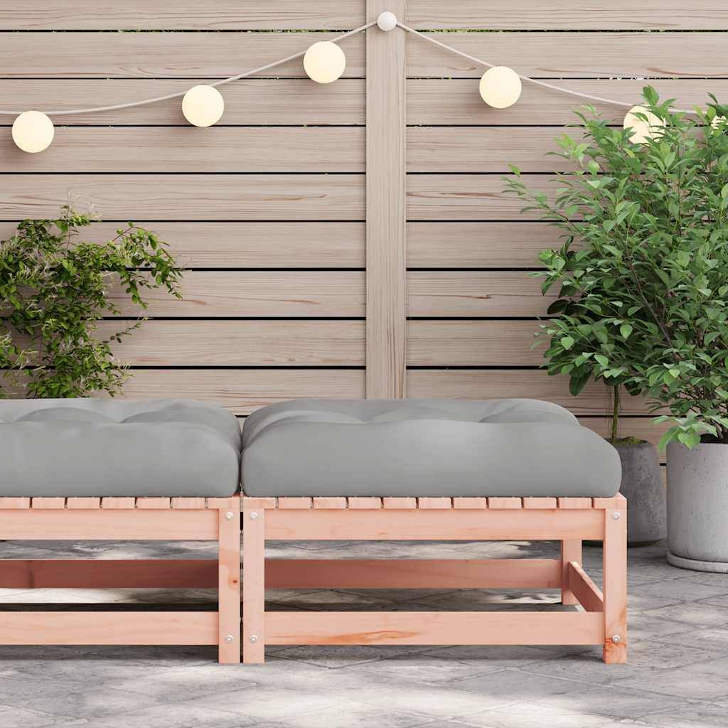 vidaXL Gartenhocker mit Kissen Massivholz Douglasie
