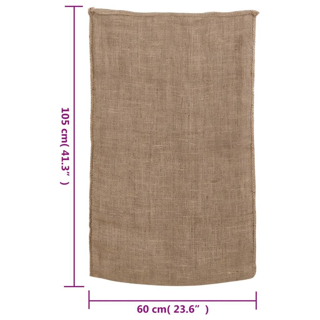 vidaXL Jutesäcke 10 Stk. 60x105 cm 100% Jute 220 g/m²