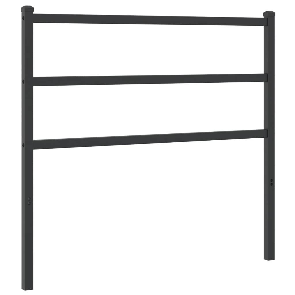 vidaXL Kopfteil Metall Schwarz 107 cm