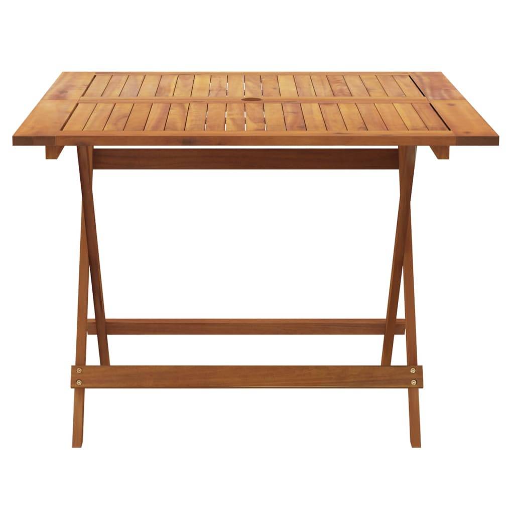 vidaXL Gartentisch Klappbar 90x90x75 cm Massivholz Akazie