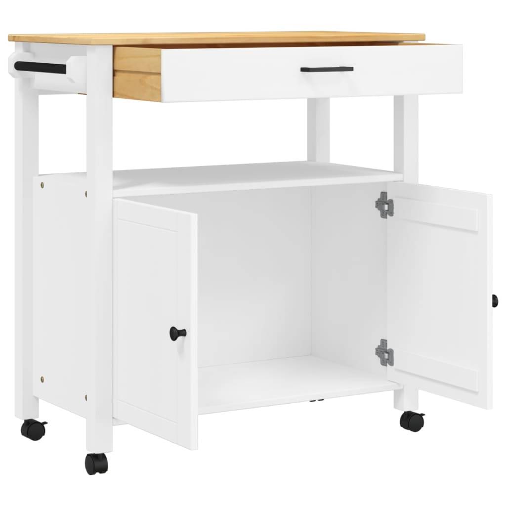 vidaXL Küchenwagen MONZA 84x40x90 cm Massivholz Kiefer