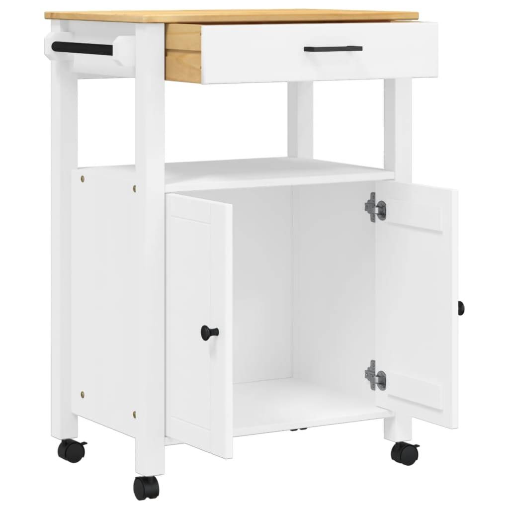 vidaXL Küchenwagen MONZA 60x40x90 cm Massivholz Kiefer