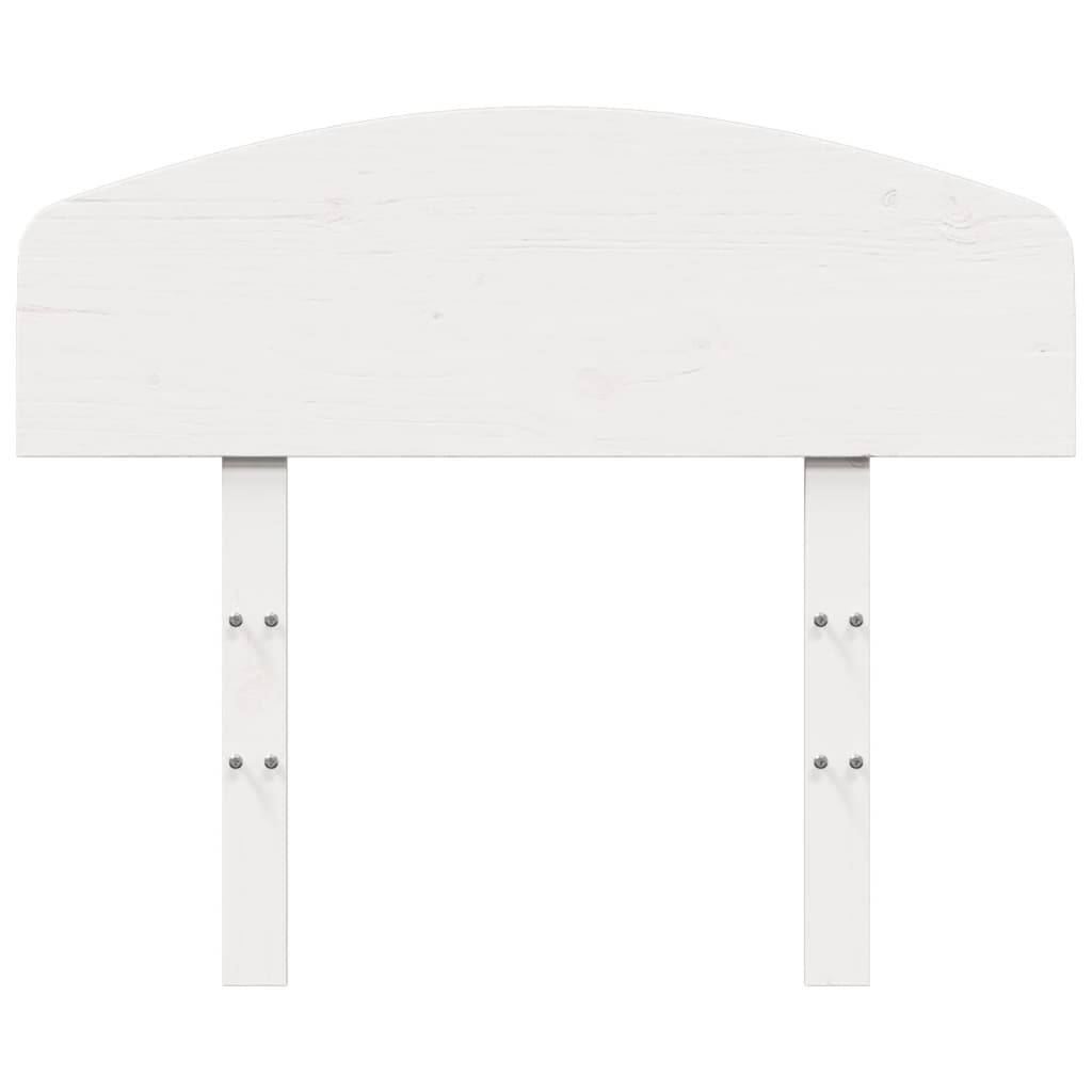 vidaXL Kopfteil Weiß 75 cm Massivholz Kiefer