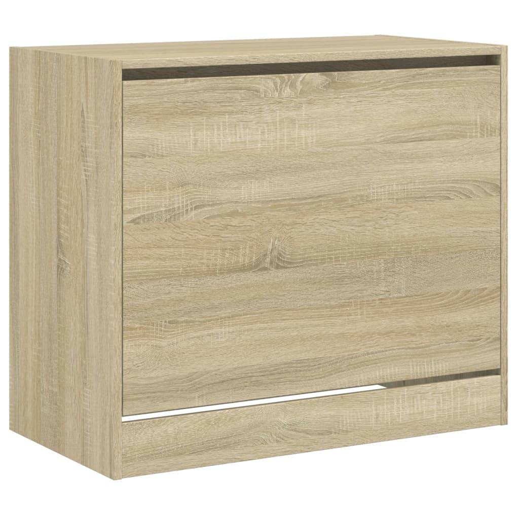 vidaXL Schuhschrank Sonoma-Eiche 80x42x69 cm Holzwerkstoff