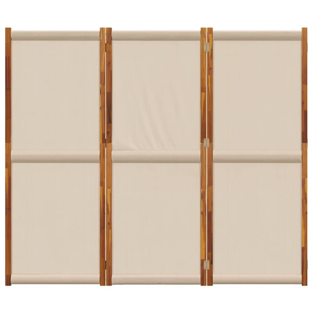 vidaXL 3-tlg. Paravent Taupe 210x180 cm