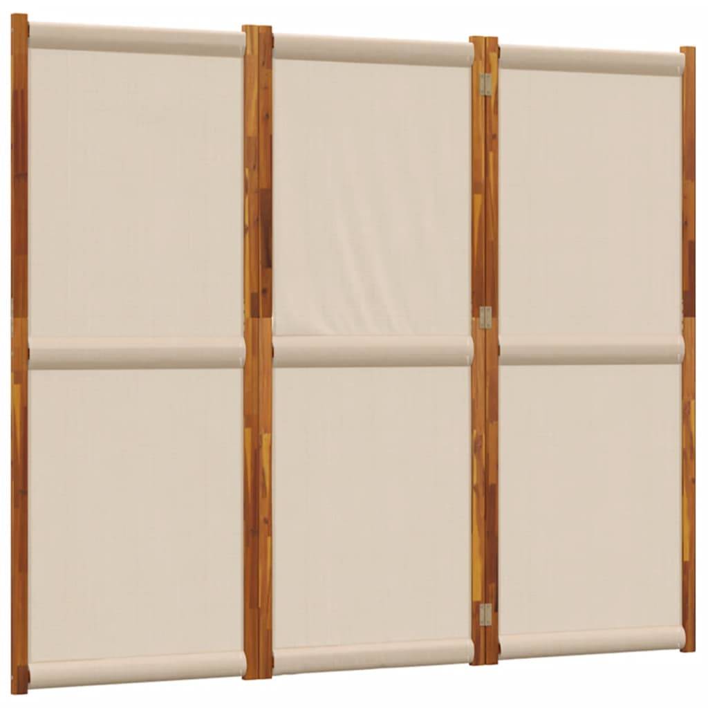 vidaXL 3-tlg. Paravent Taupe 210x180 cm