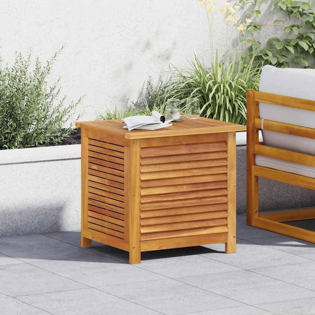 vidaXL Gartenbox mit Lüftungsschlitzen 60x50x56 cm Massivholz Akazie