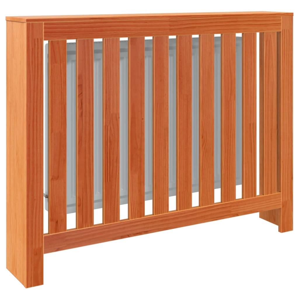 vidaXL Heizkörperverkleidung Wachsbraun 108,5x19x84cm Massivholz