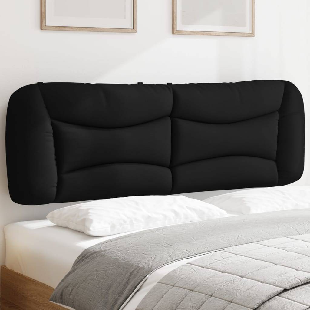 vidaXL Kopfteil-Kissen "Hvar" Schwarz 160 cm Stoff